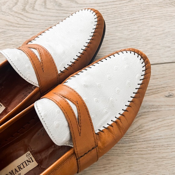 Amazing True Vintage Bruno Martini Italian Leather Loafer Shoes Made In Italy main image 4